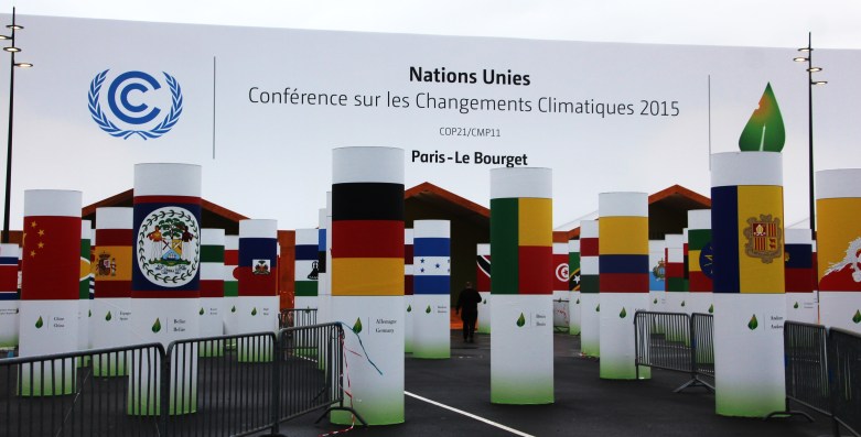Inngang til Le Bourget FNs klimakonferanse COP 21